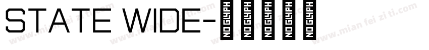 State Wide字体转换